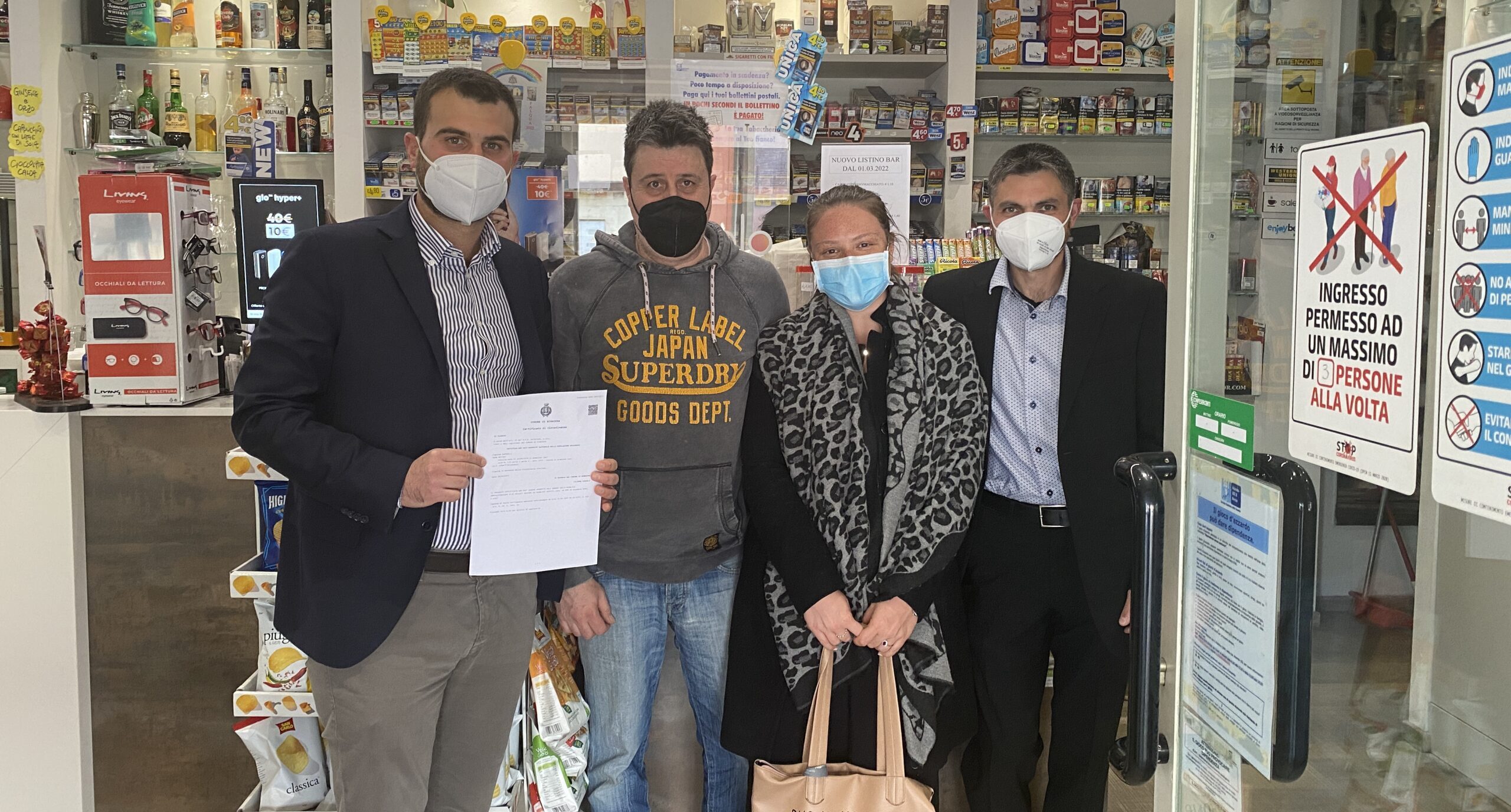 Comune di Bibbiena: certificati anagrafici rilasciati anche in tabaccheria