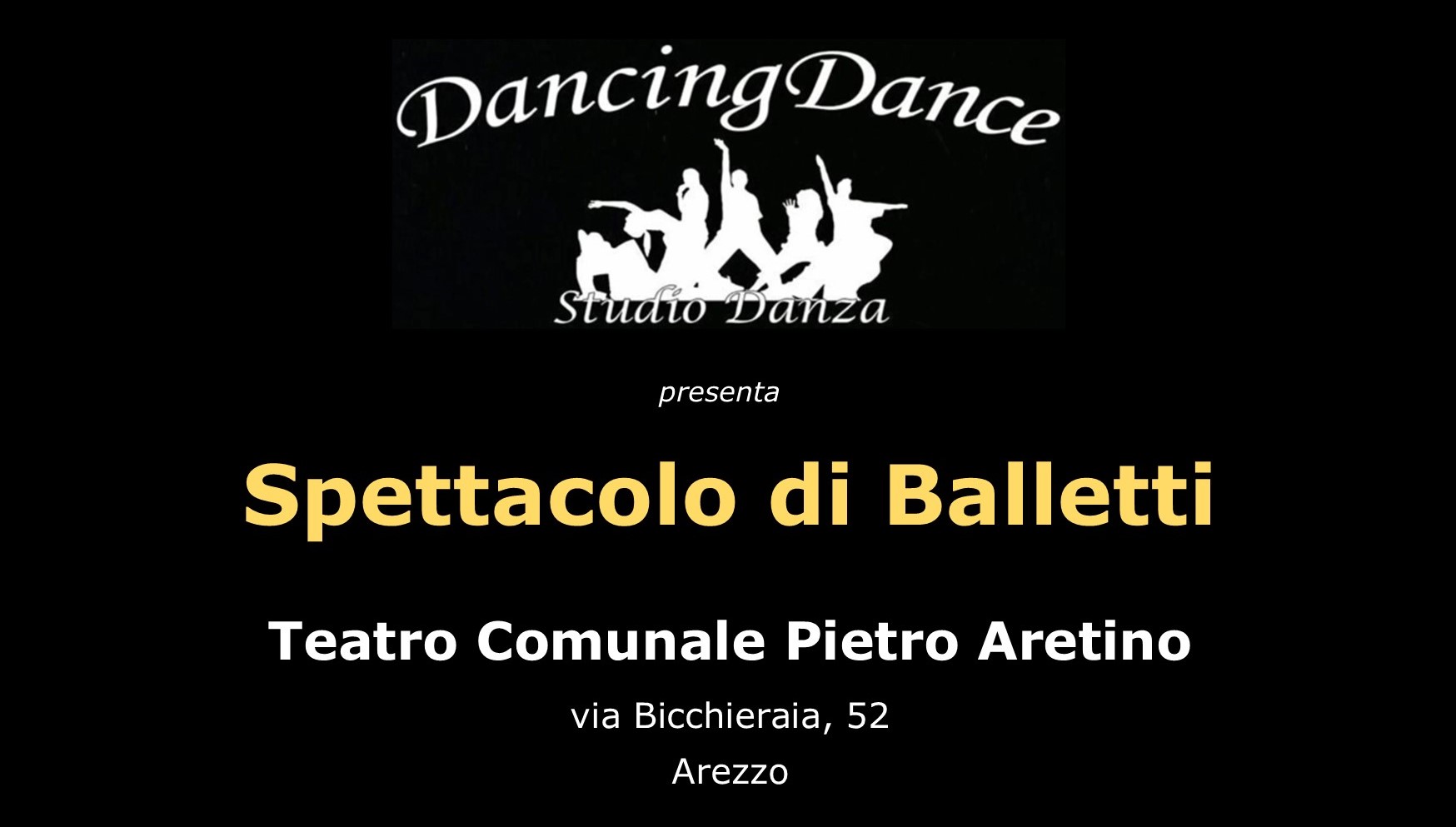 Saggio di fine anno per la DancingDance Studio Danza di Arezzo