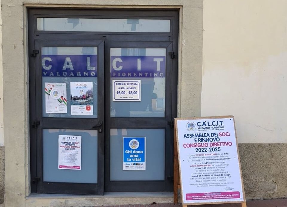CALCIT del Valdarno Fiorentino: si vota il nuovo Consiglio Direttivo