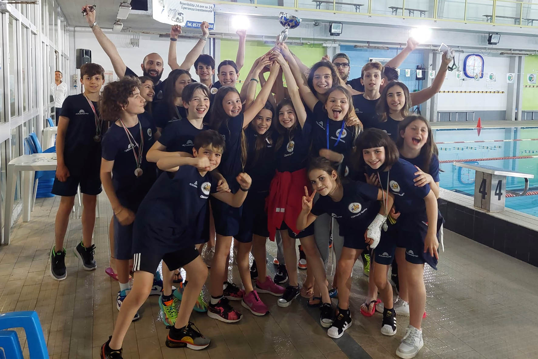 Gli Esordienti della Chimera Nuoto trionfano al trofeo “Happy Time”