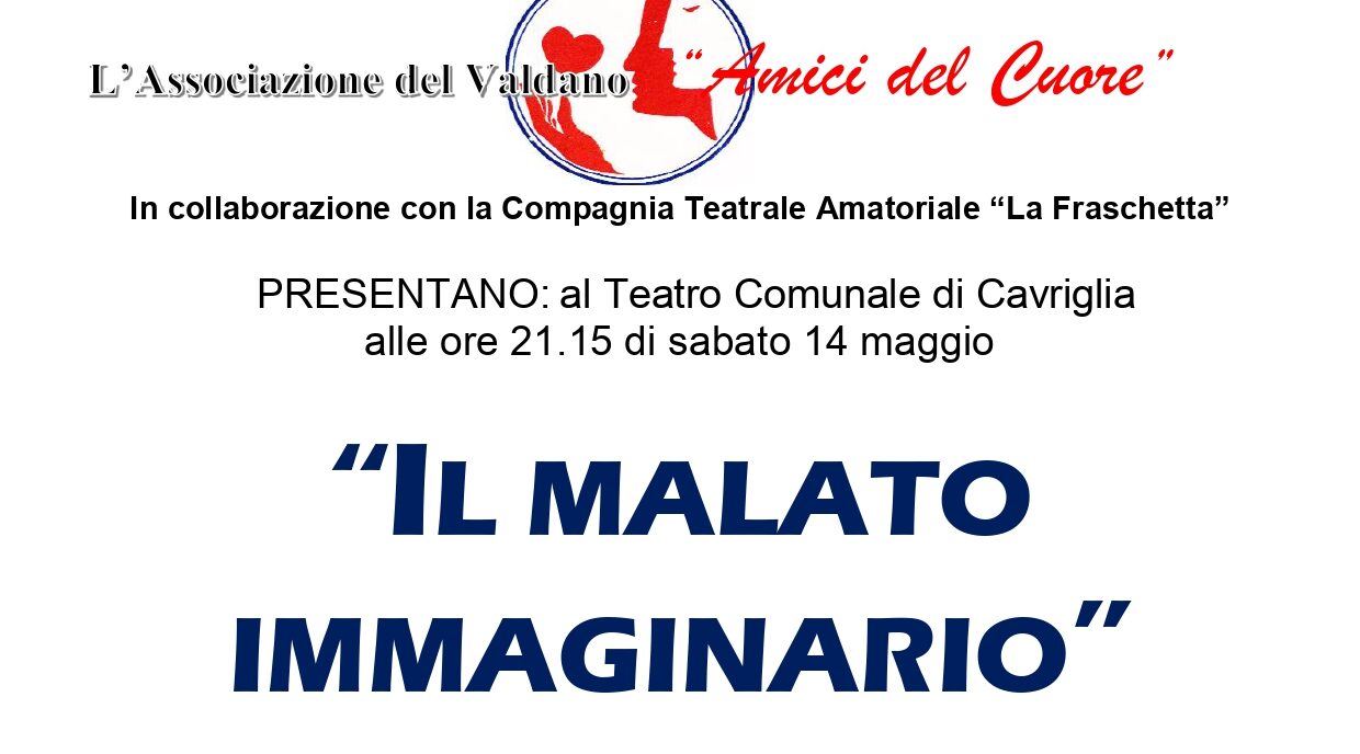“Il Malato Immaginario”: spettacolo di beneficienze domani sera al Garibarldi
