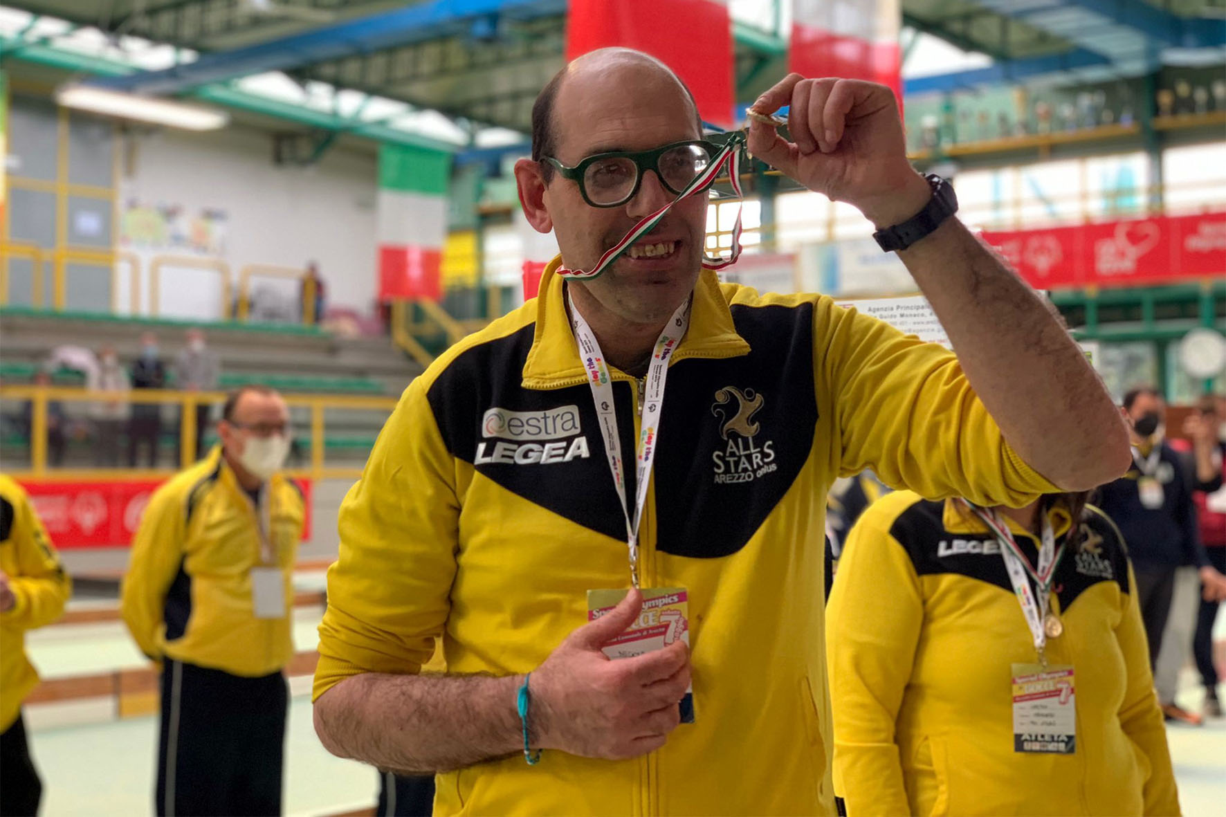 L’aretino Nicola Moretti è il tedoforo per i giochi nazionali “Special Olympics”