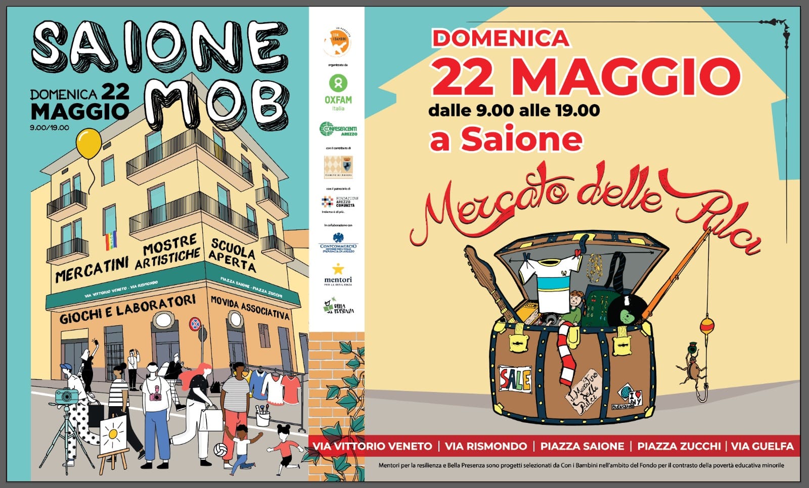 Saione Mob: come cambiano traffico e sosta per la festa di questa domenica