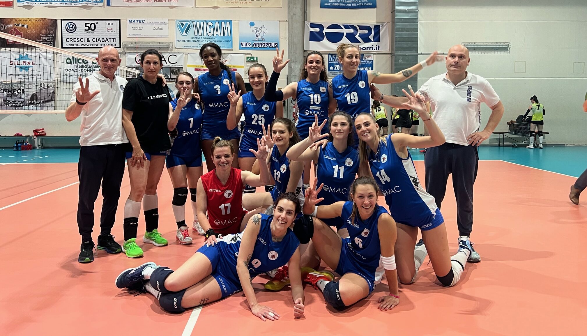 Vbc Arnopolis: la storica promozione in B2 potrebbe arrivare anche sabato ad Agliana