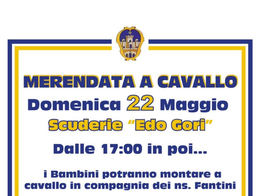 Quartiere di Porta Santo Spirito: Domenica 22 maggio torna la “Merendata a Cavallo”