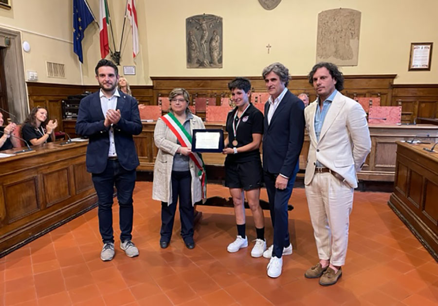 L’ACF Arezzo ricevuto a Palazzo Cavallo