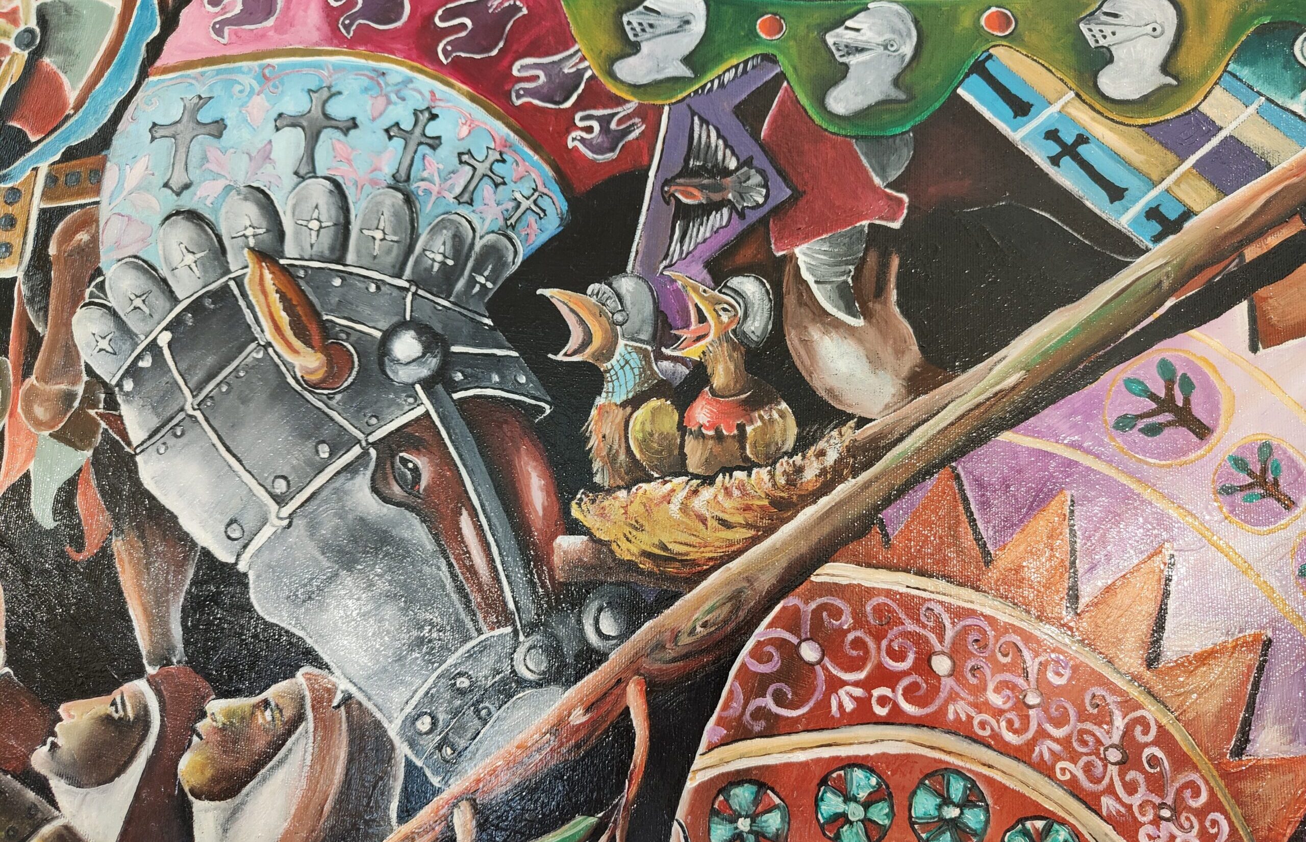 “La Battaglia”: la Campaldino surrealista dipinta dall’artista Dalo