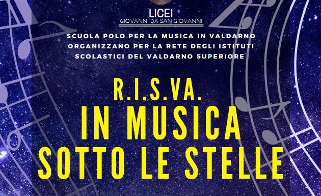 “R.i.s.Va in musica sotto le stelle”: sabato 18 giugno a San Giovanni Valdarno