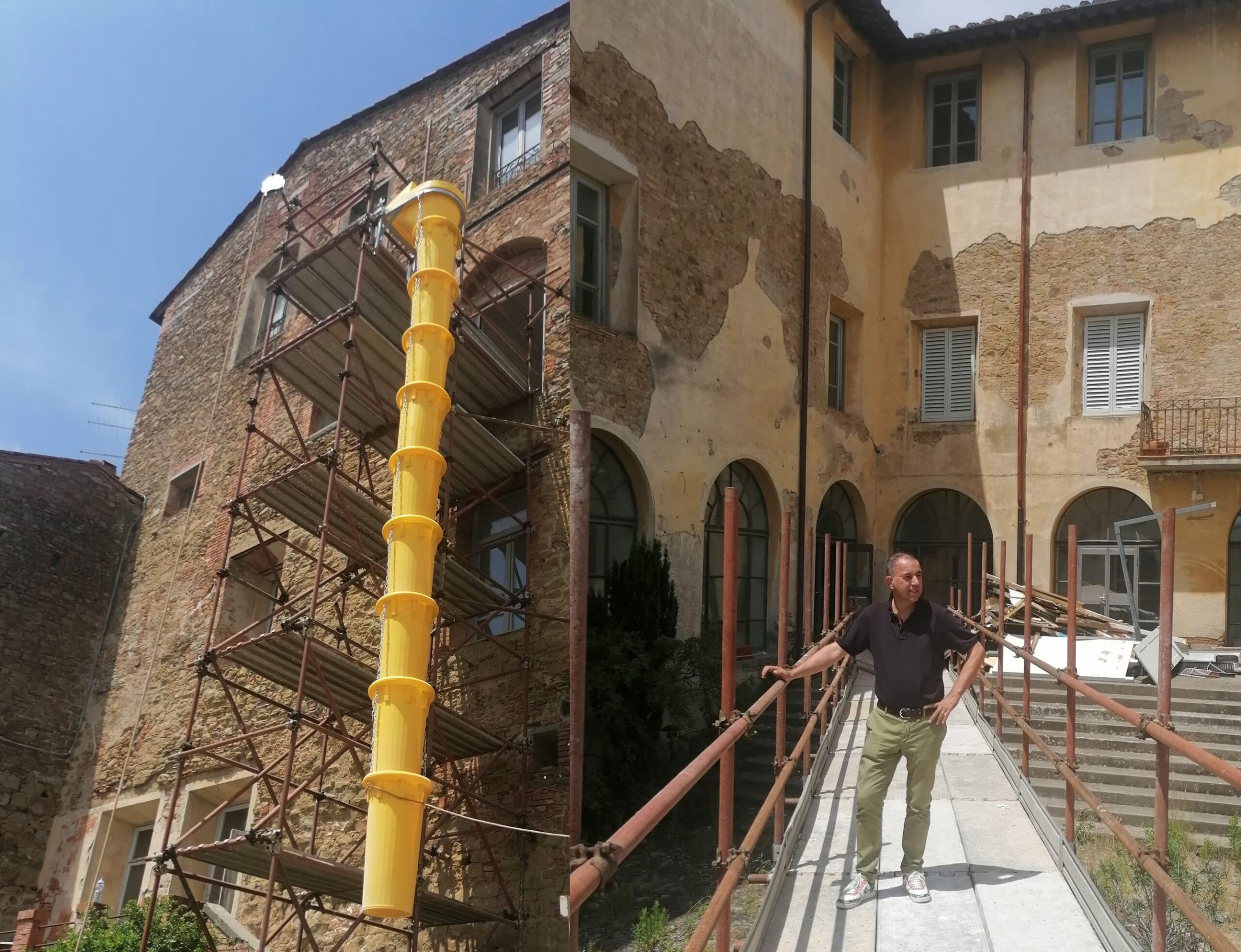 Si chiude il primo intervento sui Giardini Pubblici di Piazza Matteotti e si apre il cantiere di messa di sicurezza sul complesso ex Santa Chiara