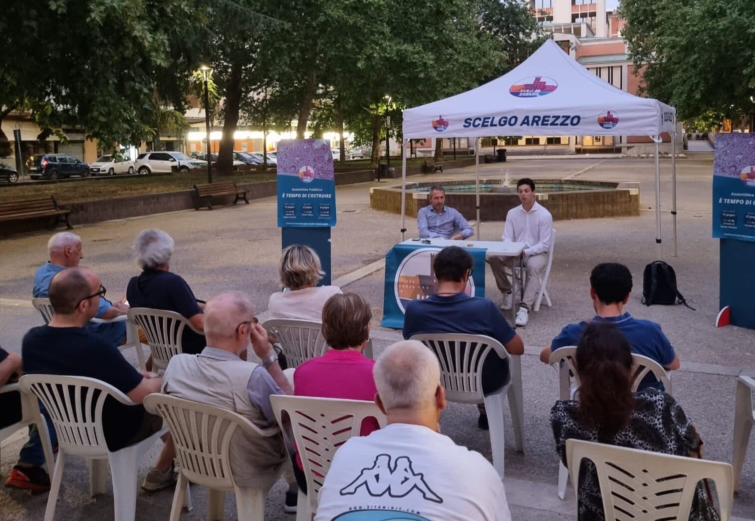 Domani assemblea pubblica nel parco Fonterosa della Lista Civica Scelgo Arezzo con i consiglieri comunali Sileno e Donati 