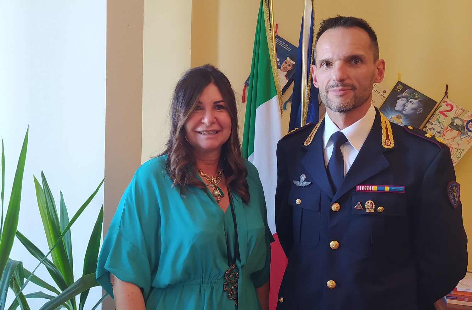 Il prefetto Maddalena De Luca ha ricevuto il nuovo comandante della Polizia Stradale