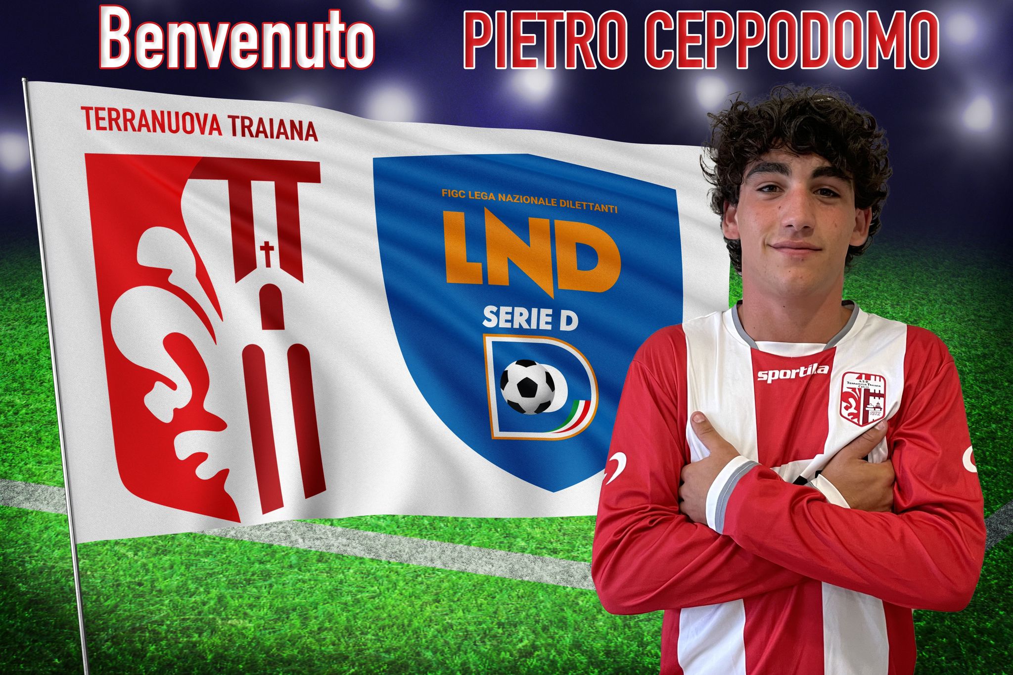 ASD Terranuova Traiana presenta l’attaccante Pietro Ceppodomo