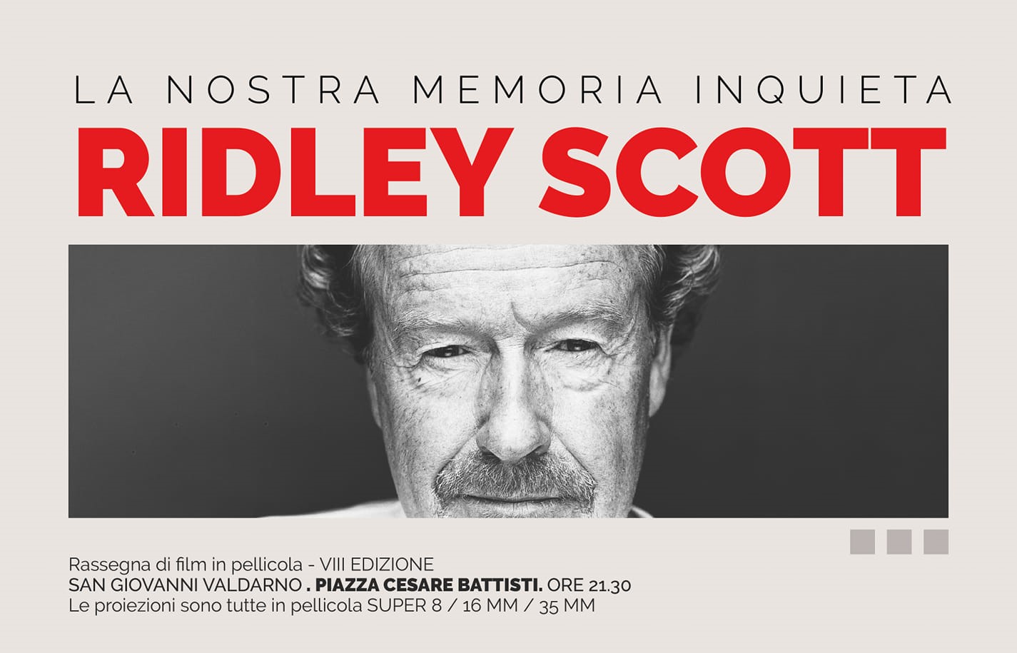La nostra memoria inquieta, San Giovanni omaggia Ridley Scott