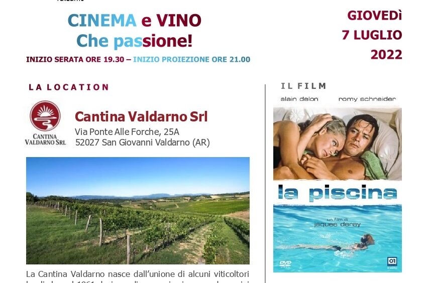 Cinema e vino…che passione!