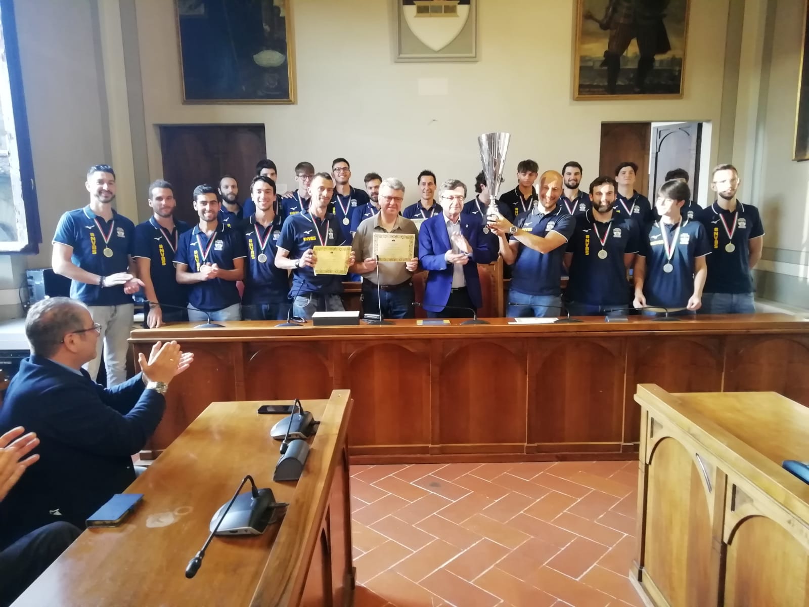 New Volley Borgo Sansepolcro, consegnati gli attestati dal comune