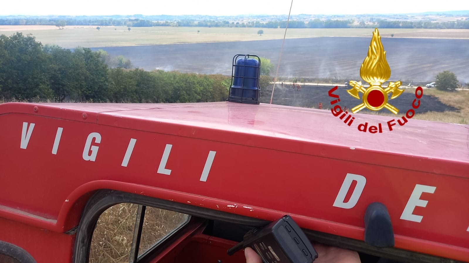 Prende fuoco bosco a Castglion Fiorentino, l’intervento dei vigili del fuoco di Cortona