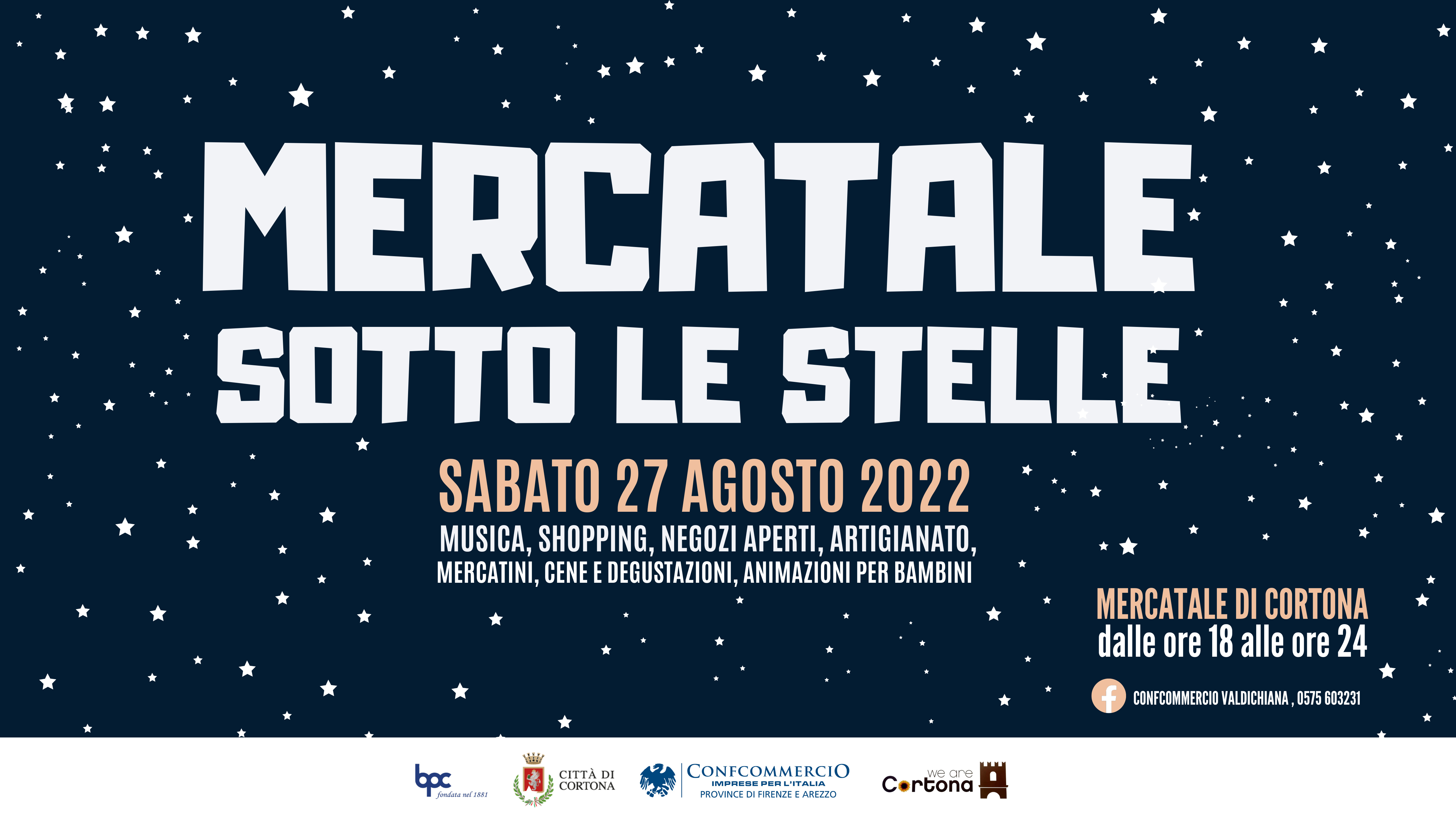 A Cortona arriva il “Mercatale sotto le Stelle”