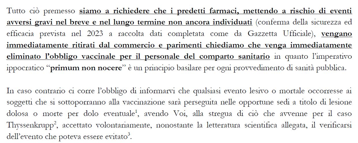 Vaccini Covid-19? Primum non nocere