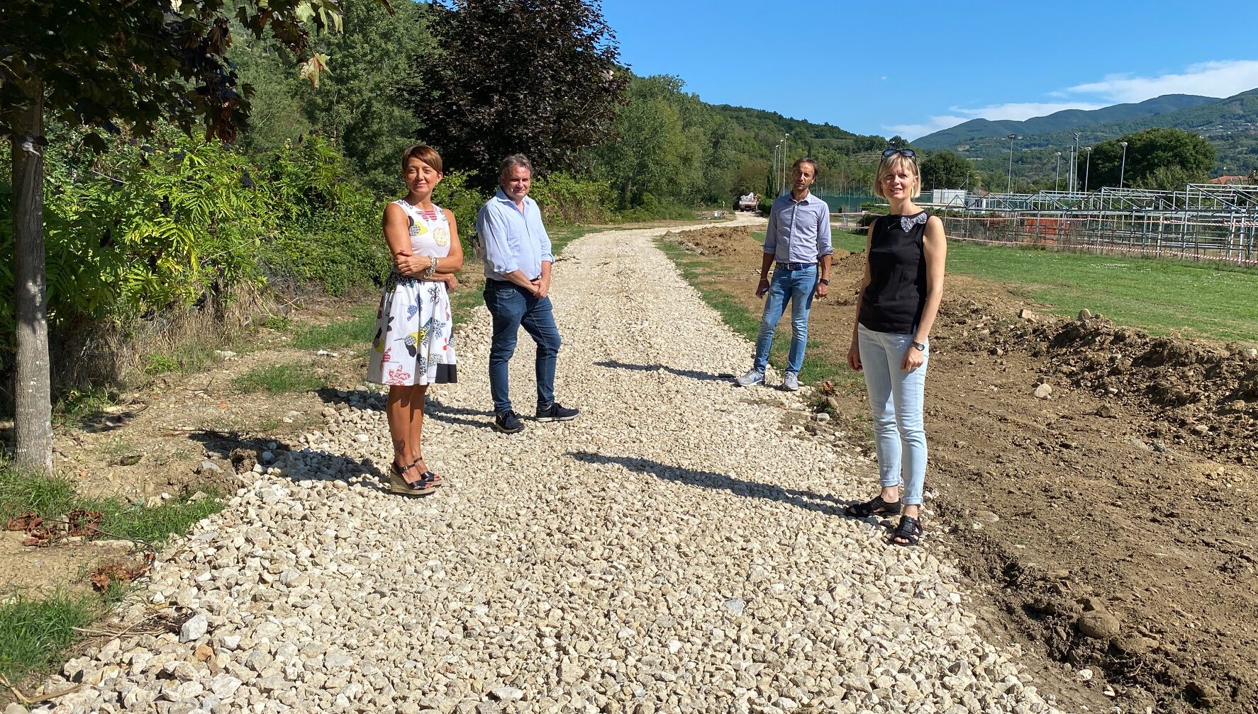 Pista ciclabile dell’Arno: continuano i lavori nel tratto urbano di Subbiano