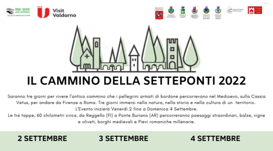 Torna il cammino della Setteponti: dal 2 al 4 settembre