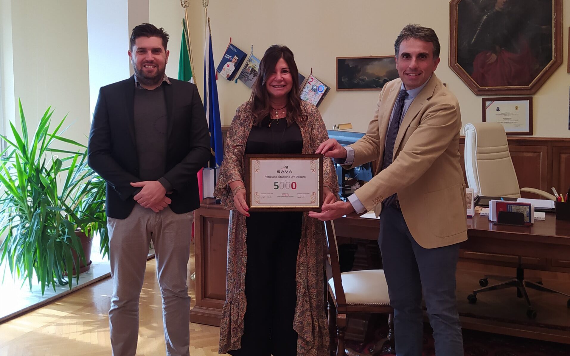 Il Prefetto Maddalena De Luca ha ricevuto i rappresentanti del comitato SAVA (stazione alta velocità arezzo)