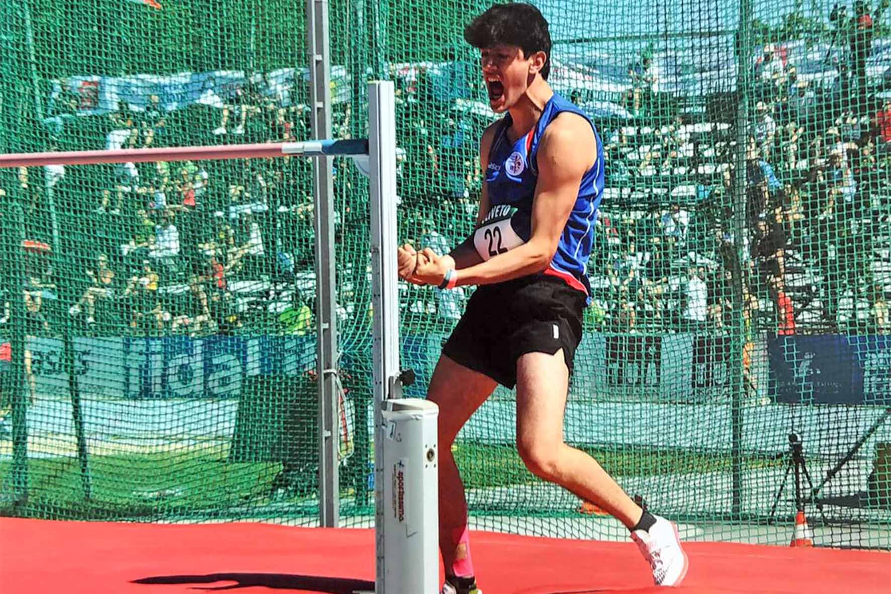 Federico Rubechini è quinto nel salto in alto ai Campionati Italiani Junior