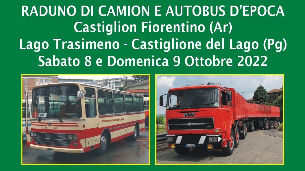 Castiglion Fiorentino: nel weekend il Raduno di Camion e Autobus d’Epoca