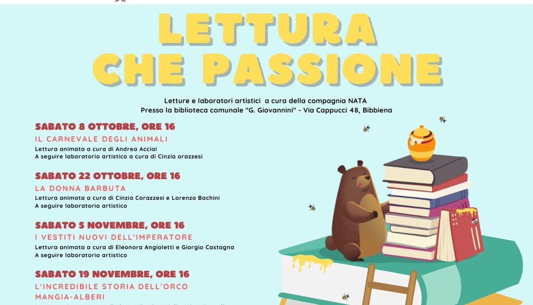 Bibbiena: nuova stagione di letture e laboratori alla Biblioteca