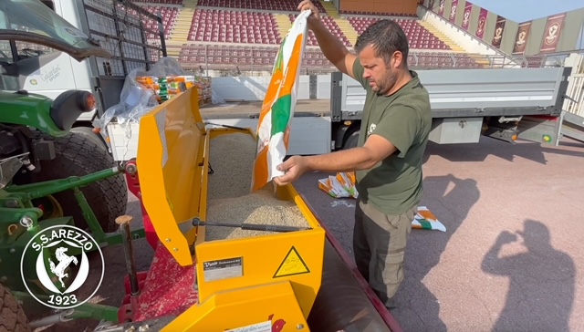 S.S. Arezzo: nuova semina per lo Stadio Comunale