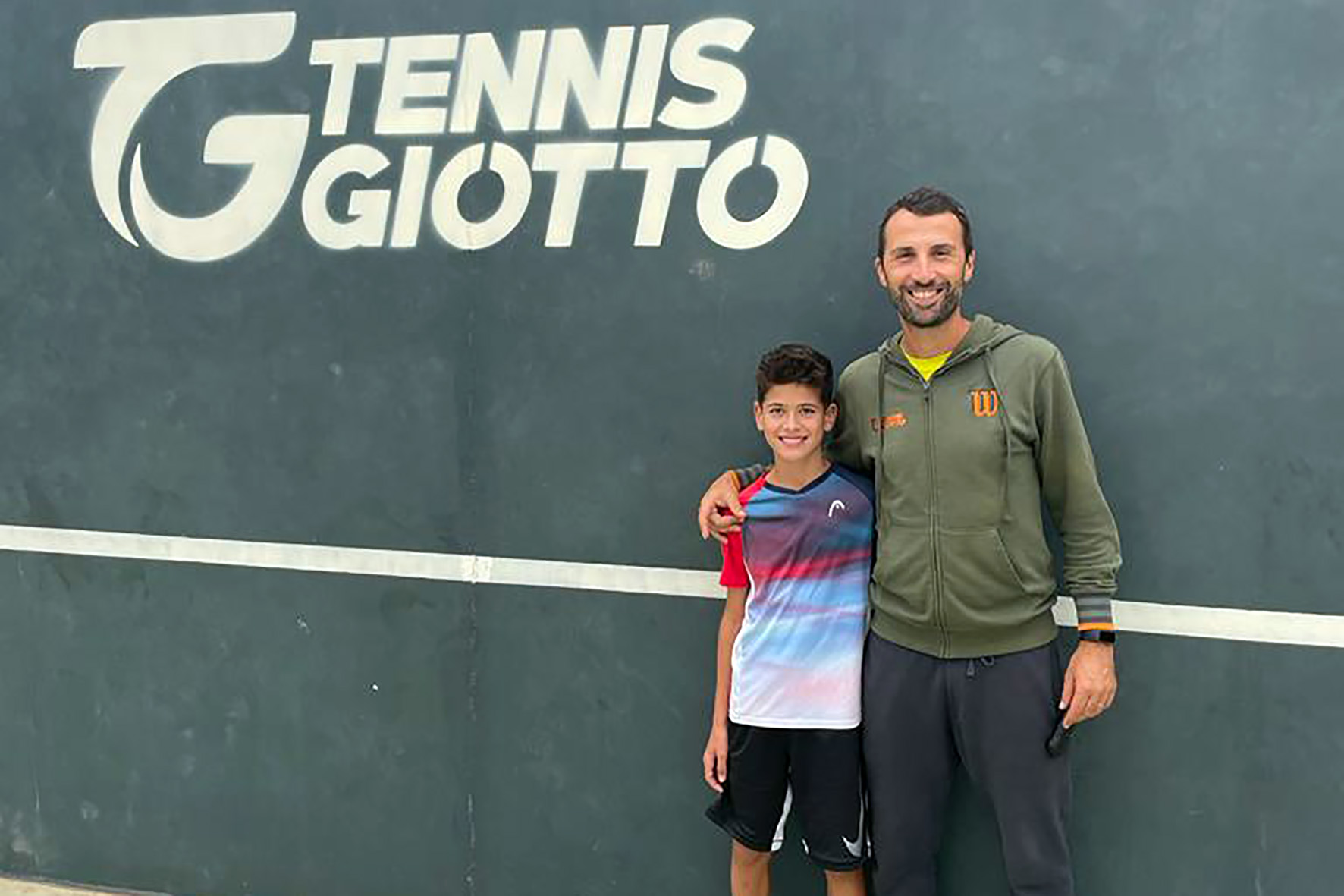 Brando Andreani del Tennis Giotto premiato per i successi con la squadra regionale
