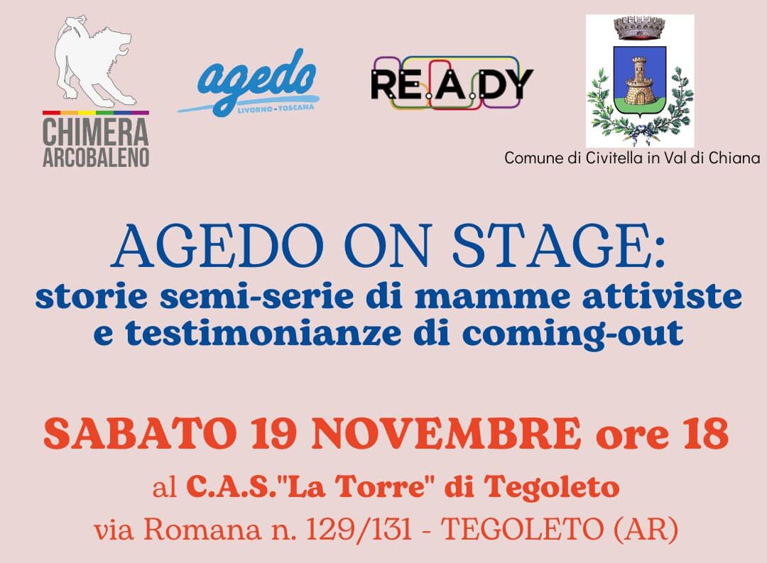 Genitori di persone LGBTI+ si raccontano. Sabato 19 novembre ore 18.00 a Tegoleto