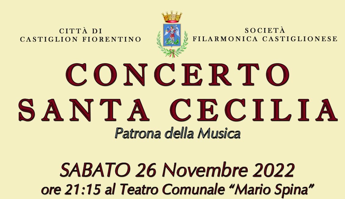 Santa Cecilia: la Filarmonica castiglionese festeggia la patrona della musica