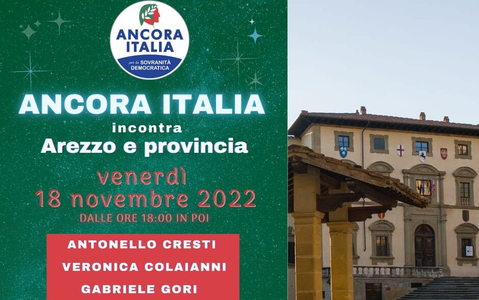 Venerdì la sezione “Chimera” di Ancora Italia incontra Arezzo e Provincia