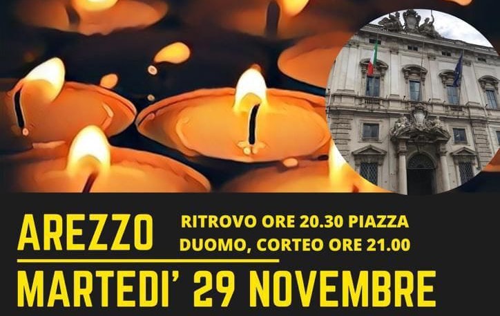 Veglia notturna in Piazza Grande per la libertà di scelta