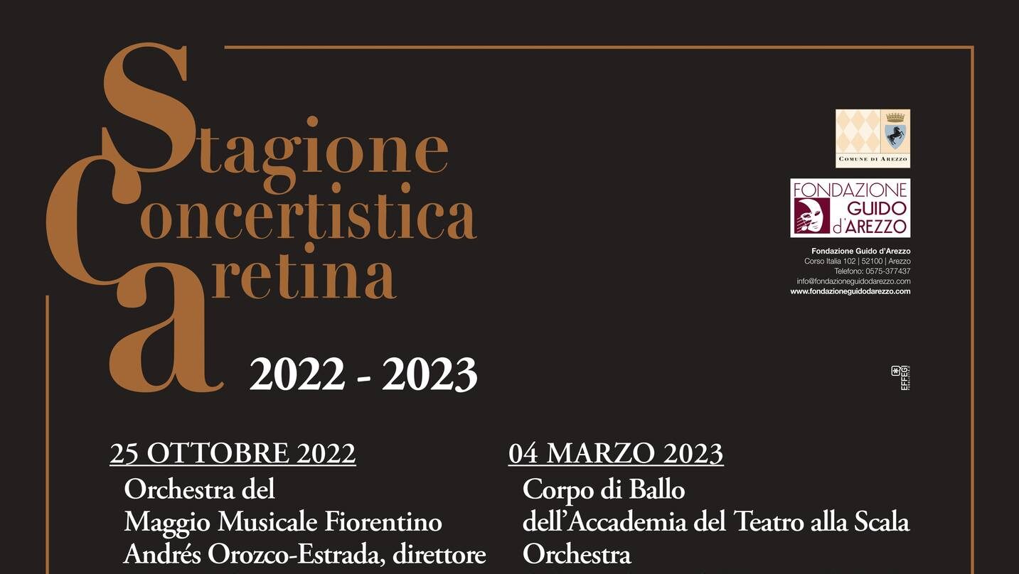 Stagione Concertistica Aretina 2022 / 2023: aperte le prevendite dei biglietti