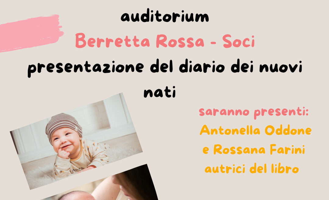 “Ciao io sono…”: il diario donato da Bibbiena a tutti i nuovi nati “si presenta”
