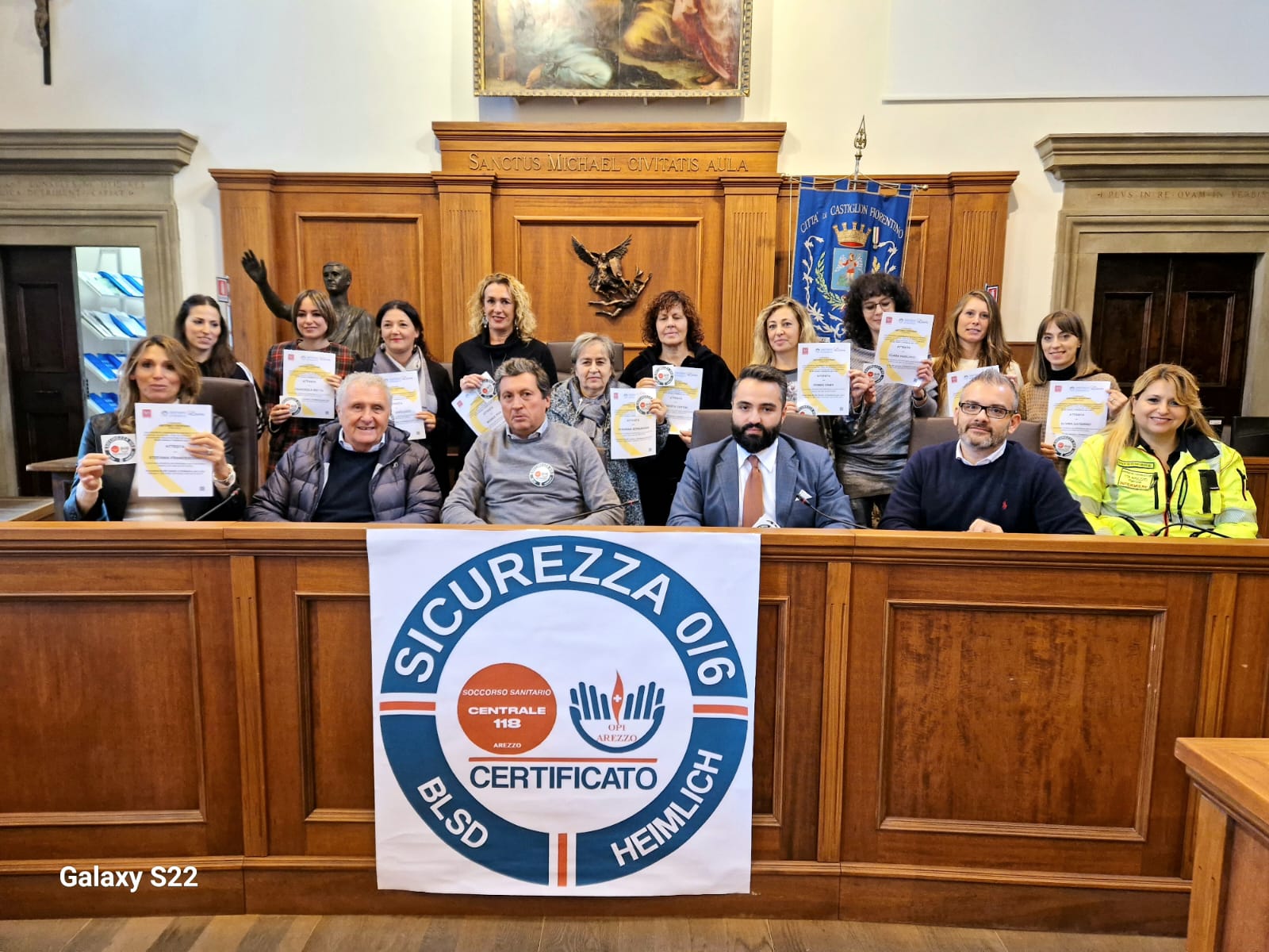 Corso di disostruzione e Blsd: la consegna degli attestati di partecipazione