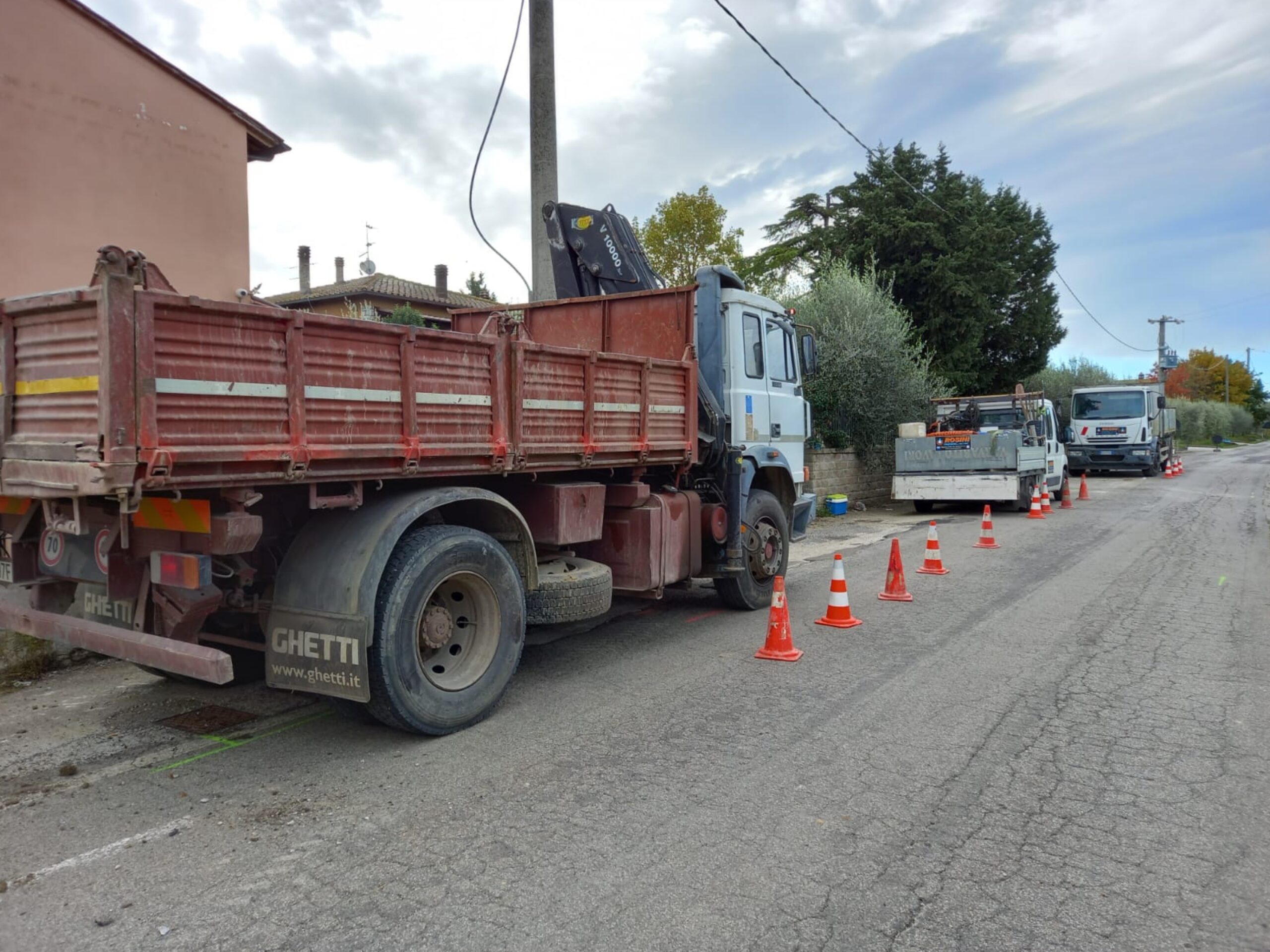 Cortona: partiti i lavori per la nuova rete idrica e fognaria di Montecchio del Loto