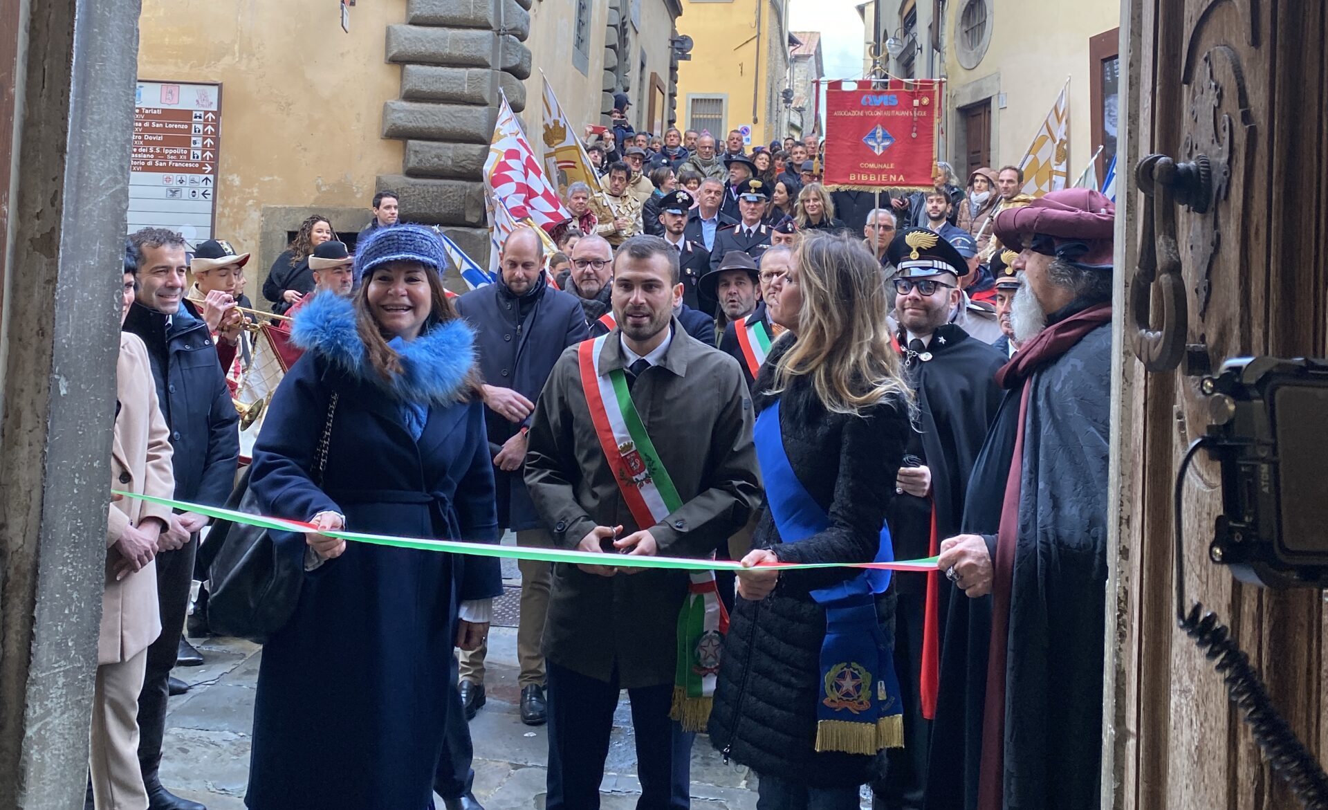 Bibbiena: inaugurazione della messa in sicurezza di Palazzo Niccolini