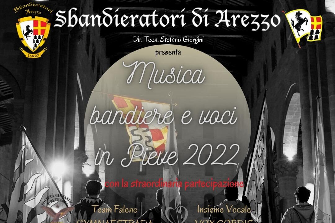 “Musica Bandiere e Voci in Pieve 2022”: Gymnaestrada, coro Vox Cordis e Sbandieratori per un pomeriggio di spettacolo