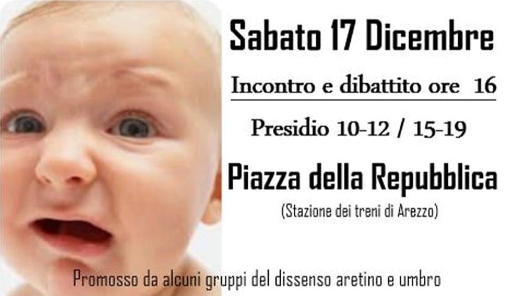 Ad Arezzo arriva il presidio/dibattito a difesa della salute dei bambini