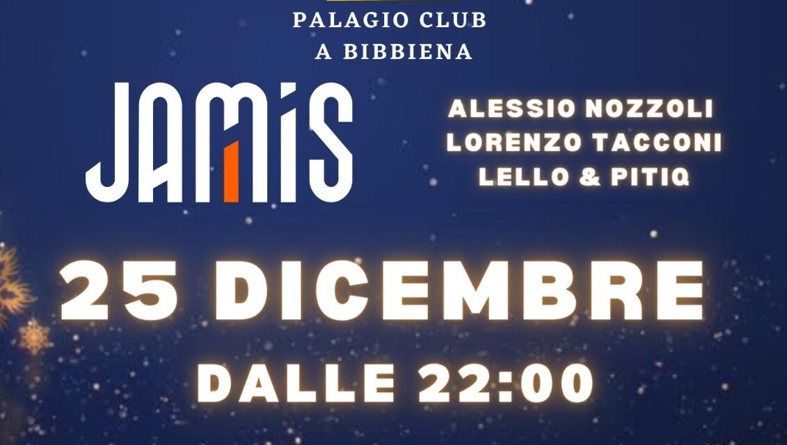 A Bibbiena un 25 dicembre in piazza Tarlati con dj e divertimento