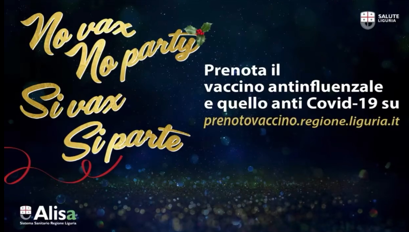 NoVax no party? SiVax si parte: lo spot della Regione Liguria di cui sentivamo il bisogno