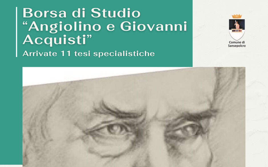 10 tesi di laurea concorrono per la borsa di studio “Angiolino e Giovanni Acquisti”