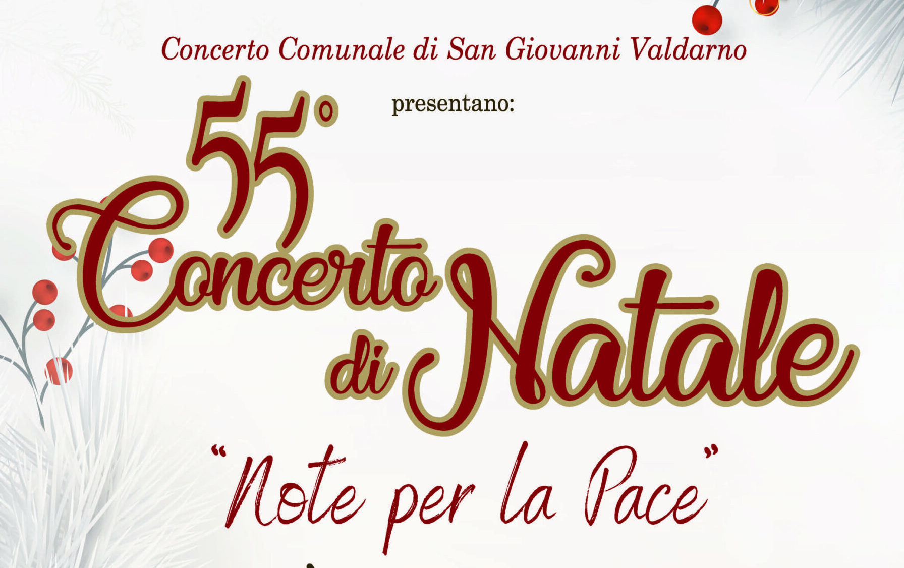 “Note per la pace”: venerdì il tradizionale concerto di Natale