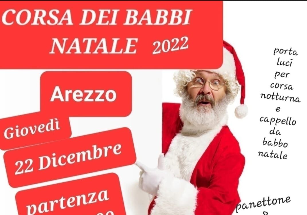 Giovedì 22 dicembre la Corsa di Babbo Natale