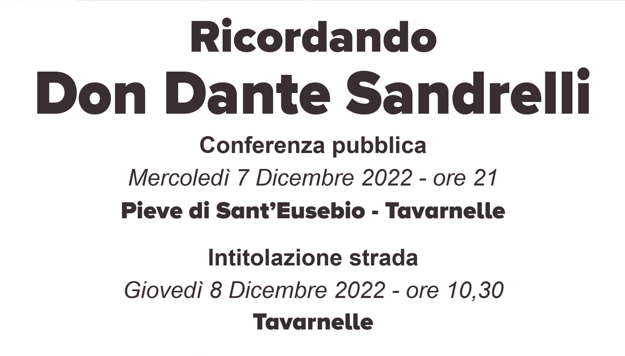 Cortona ricorda don Dante Sandrelli: conferenza e intitolazione strada