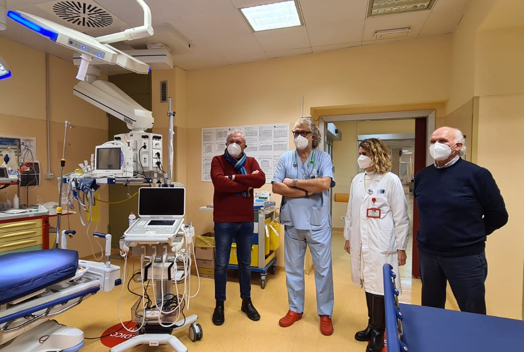Nuove dotazioni per la stanza rossa dell’emergenza dell’ospedale San Donato