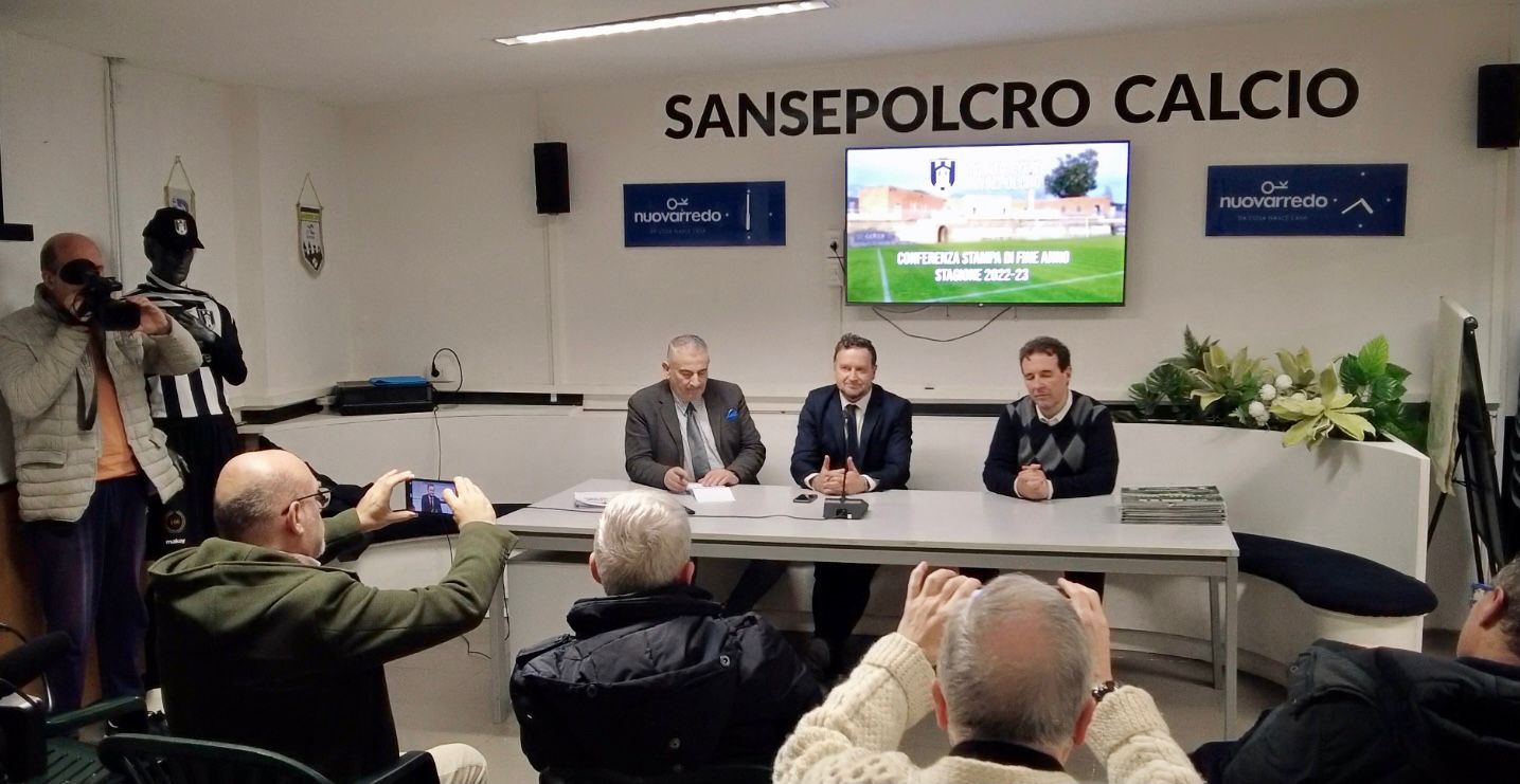 Brindisi di fine anno con la stampa del Sansepolcro Calcio