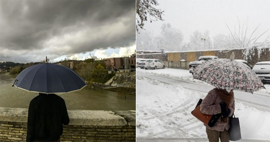 Maltempo, codice giallo per tutta la regione per pioggia, neve, vento e mareggiate